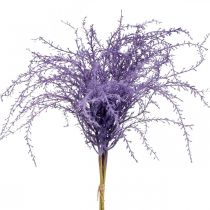 gjenstander Kunstige planter lilla tørt gress kunstig flokket 62cm 3stk