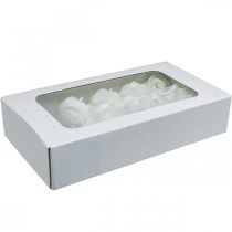 gjenstander Kunstroser hvite voksroser dekorative roser voks Ø6cm 18 stk