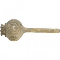 gjenstander Kunststein deco valmue antikk deco brun Ø11cm 30cm