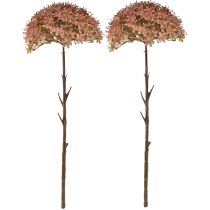gjenstander Kunstig gren høstdekorasjon blomstergren brun rød 45 cm 2 stk