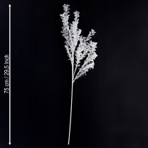 gjenstander Kunstig gren frostet dekorativ gren vinterdekorasjon hvit 78 cm 2 stk