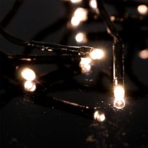 gjenstander LED lyskjede for utvendig 288er 2,4m sort/varm hvit