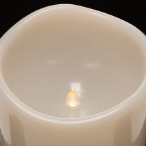 gjenstander Stor LED-lys for batteridrift med timer, varmhvit, utendørs, 25 cm