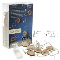 gjenstander LED eventyrlys inni julelys treskiver L120cm