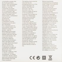 gjenstander LED-lyslenke, 50 pærer, batteridrevet, 5 m, varmhvit