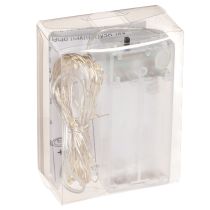 gjenstander LED-lyslenke for innendørs bruk, batteridrevet, varmhvit, 30 LED-lys, 3 m, 6 stk.
