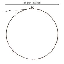 gjenstander LED-ring for oppheng av metall 110L varmhvit innendørs Ø35cm