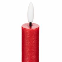 gjenstander LED-konisk lys, rødt med varmt hvitt lys, 24 cm, 2 stk.