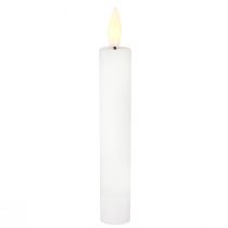 gjenstander LED pinnelys med timer varmhvit ekte voks 14,5cm 4stk