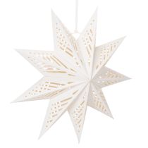 gjenstander Julestjerne LED-dekorasjon for oppheng, varm hvit, innendørs, 38 cm