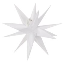 gjenstander Dekorativ LED-stjerne, varmhvit, utendørs, med timer, 40 cm