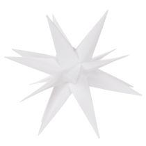 gjenstander Dekorativ LED-stjerne, varmhvit, utendørs, med timer, 40 cm