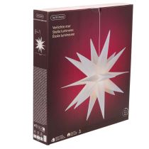 gjenstander LED-stjerne Julestjerne Varmhvit Timer Utendørs 60cm