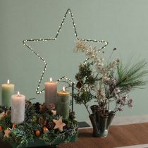 gjenstander LED-stjerne stående metall 100 Micro LED varmhvit Ø37cm