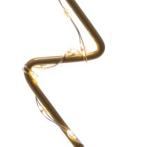 gjenstander Juletre-silhuett med 60 varmhvite LED-lys for innendørs borddekorasjon, 37 cm