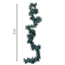 gjenstander Julekrans med glitter og 60 LED-lys og timer, utendørs, 3 m