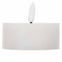 gjenstander LED XL telys hvit ekte voks med timer varm hvit 6 cm 2 stk