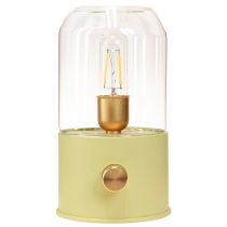 gjenstander LED bordlampe retro bordlampe varm hvit grønn H19,5cm