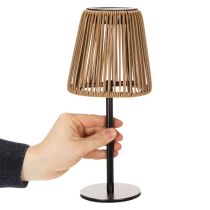 gjenstander LED-bordlampe, miljøvennlig solcelledrevet, for dekorativ utendørsbelysning, 31 cm