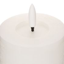 gjenstander LED-søylelys, flimrende, med timer, Ø7 cm, 12 cm