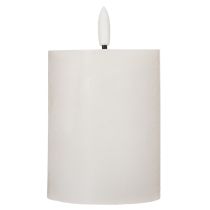 gjenstander LED-søylelys, flimrende, med timer, Ø7 cm, 12 cm