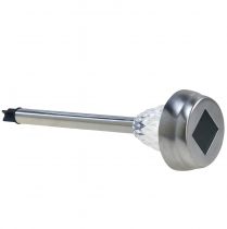 gjenstander LED solcelledrevne hagelamper med timer, varm hvit, 35 cm høye, 4 stk.