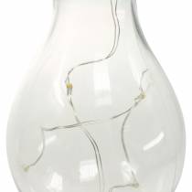 gjenstander Hagedekorasjon solcelle LED lyspære varm hvit H15cm 5stk