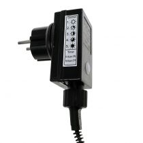 gjenstander LED lyskjede sort, varm hvit 448 for utvendig 3m