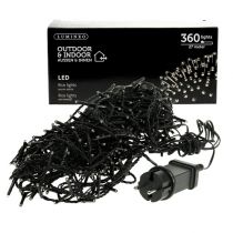gjenstander LED ris lyskjede 360 27m varmhvit for ute/inne
