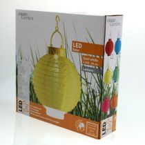 gjenstander Lampion LED med solcelle 20cm rosa