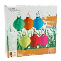 gjenstander Lantern LED med solcelle 20cm blå