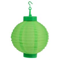 gjenstander Lampion LED med solcelle 20cm grønn