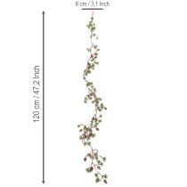 gjenstander Kunstig lerkgirlander med kongler og nålegrener, 120 cm