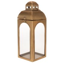 gjenstander Lanterne metall glass metall messing utseende H50cm sett med 2