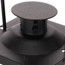 gjenstander Svart lykt med håndtak til telys, 16 cm, 2 stk.