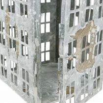 gjenstander Vintage dekorativ lanterne metall lyshus Shabby Chic H35cm