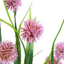 Kunstige blomster ball blomst allium prydløk kunstig rosa 45cm