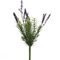 Lavendel dekorasjon Kunstig haug med kunstige planter Lilla 36cm