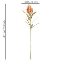 gjenstander Kunstig Protea Leucadendron-blomst med lang stilk, 65 cm, 3 stk.