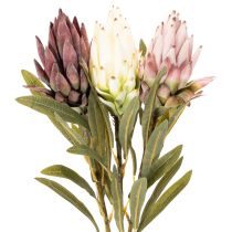 gjenstander Protea kunstig blomst Leucadendron 100cm 3 stk