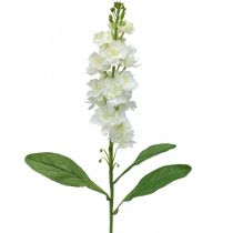 gjenstander Levkoje Hvit kunstig blomst Kunstig stilkblomst 78cm