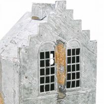 gjenstander Telysholder i metall, telyshus, 25,5 cm høy