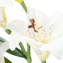 gjenstander Kunstig liljeblomst, realistisk kopi, slitesterk dekorasjon for oppholdsrom, 66 cm, 2 stk.