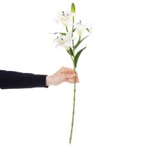 gjenstander Kunstig liljeblomst, realistisk kopi, slitesterk dekorasjon for oppholdsrom, 66 cm, 2 stk.