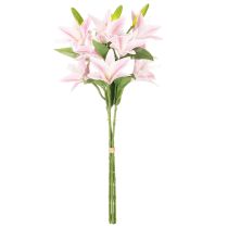 gjenstander Kunstig liljeblomst, stilkblomst, dekorasjon, 68 cm, 3 stk.