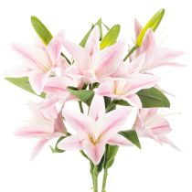gjenstander Kunstig liljeblomst, stilkblomst, dekorasjon, 68 cm, 3 stk.