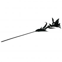 gjenstander Kunstig blomsterlilje svart 84cm