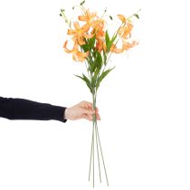 gjenstander Kunstige liljer, dekorasjon til bryllup og arrangementer, 77 cm, 4 stk.