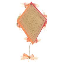 gjenstander Morsom dekorativ drage til oppheng oransje 18×26 cm 2 stk