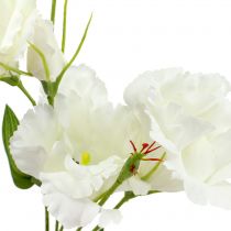 gjenstander Lysianthus kunstig blomst hvit L87,5cm